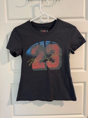 NWT Nike Air Jordan Slim Fit Michael Jordan Signature Cotton Tee, Black, Size XS